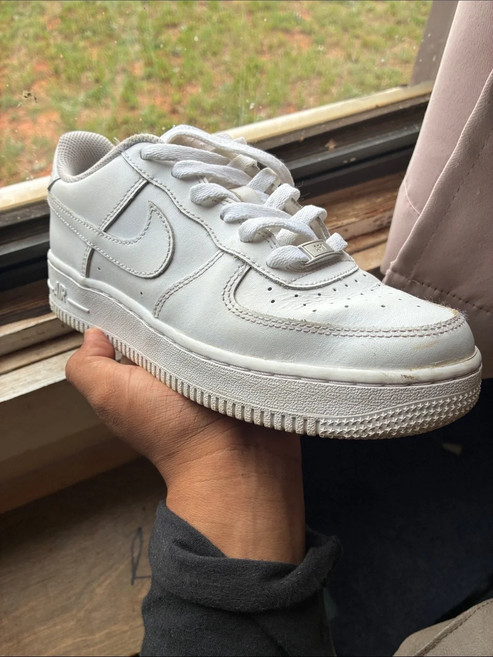 Nike White Low-Top Leather Sneakers
